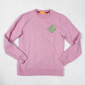 Scotch & Soda Graphic Logo Crewneck Sweatshirt‎ Mens M Pink Cotton Pullover